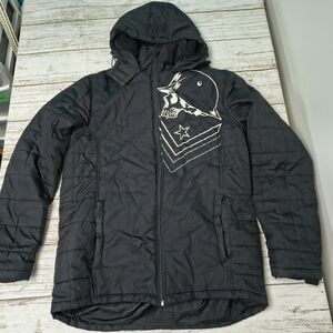 Metal Mulisha Big Logo Black Jacket Size Large